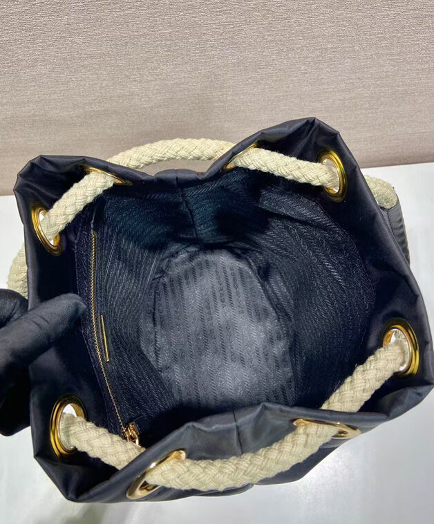Prada Mariner Recycled Nylon Small Bucket Bag